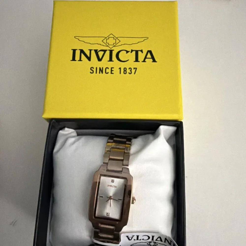 Invicta Wildflower Women's Watch Rectangle face Rose Gold 22 mm 69446